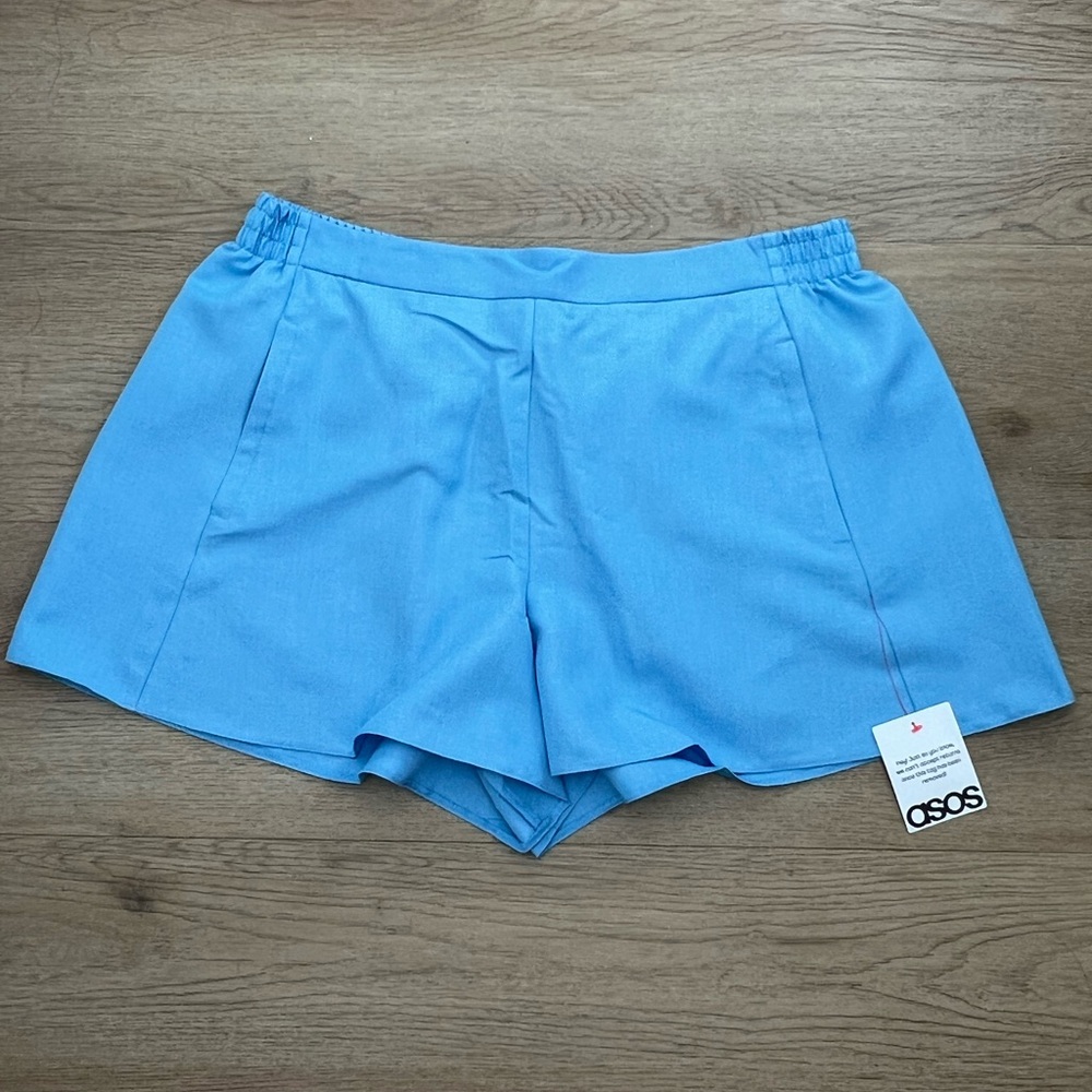 ASOS High Waisted Women's Blue Shorts